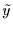 $\tilde{y}$