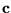 ${\bf c}$
