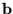 ${\bf b}$
