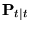 ${\bf P}_{t\vert t}$