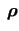 ${\mbox{\boldmath$\ \rho $}}$
