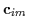 ${\bf c}_{im}$