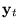 $\displaystyle {\bf y}_t$